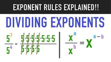 Dividing Exponents Explained in 3 Minutes! - YouTube