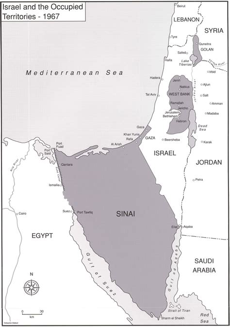 Map Israel 1967 - Best Map of Middle Earth