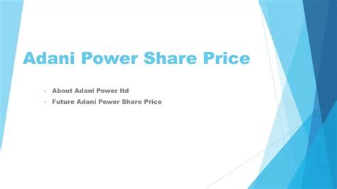 PPT - Adani Power Share Price | Motilal Oswal PowerPoint Presentation ...