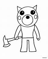 Roblox Piggy Coloring Pages sketch template