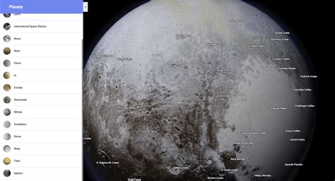 Google Maps Space: Die Google Maps zeigen jetzt auch Mond, Mars, ISS & viele weitere Planeten ...