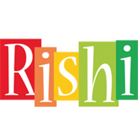 Rishi Logo | Name Logo Generator - Smoothie, Summer, Birthday, Kiddo, Colors Style