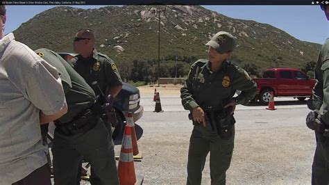 US Border Patrol Checkpoint Refusal - Pine Valley, California, Break Window - YouTube