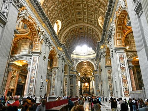 Inside St. Peter's Basilica, Vatican, Italy - The Incredibly Long Journey