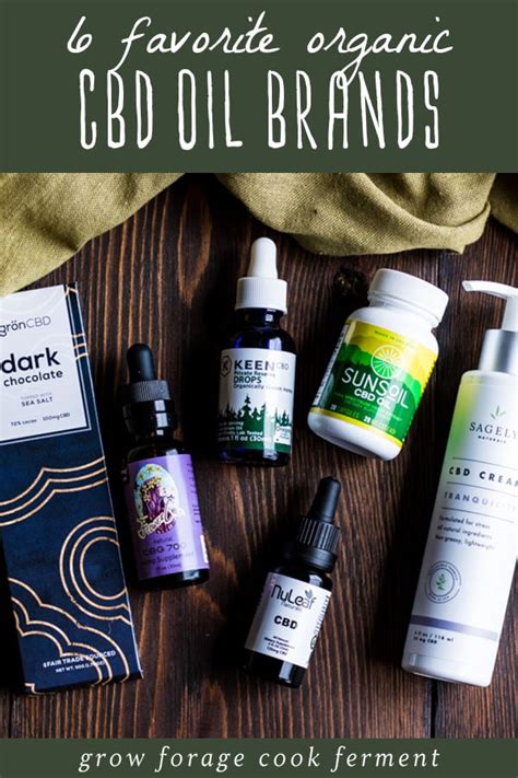 6 Favorite Organic CBD Oil Brands