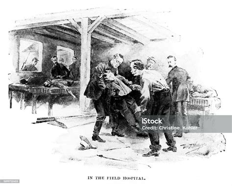 Civil War Field Hospital American Civil War 18611865 Stock Illustration - Download Image Now ...