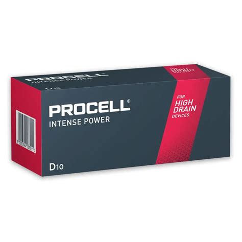 Duracell Procell Intense D Batteries | Box of 10 - Cell Pack Solutions