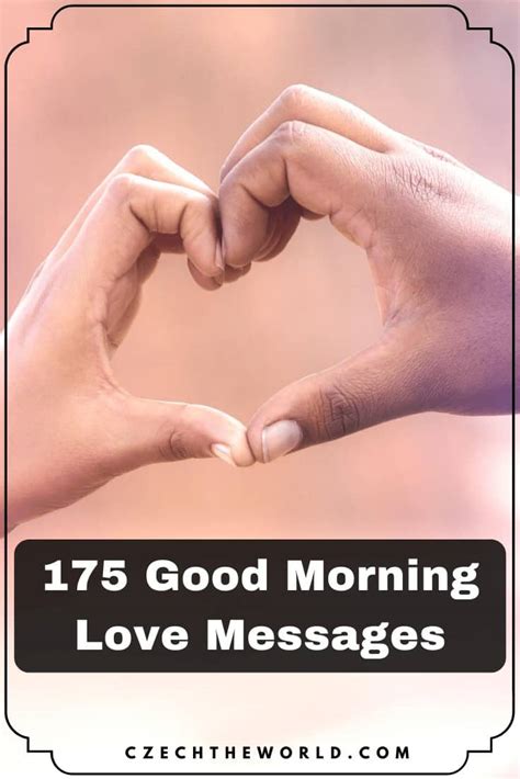 175 Good Morning My Love Messages (to Please Your Darling)