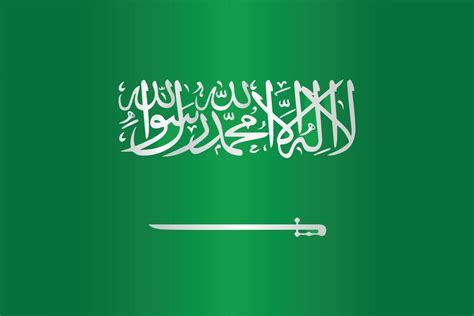 Saudi Arabia flag symbol flat vector with gradient color 2735163 Vector ...