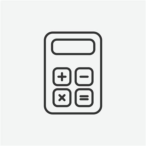 vector illustration of calculator icon symbol 2292457 Vector Art at ...