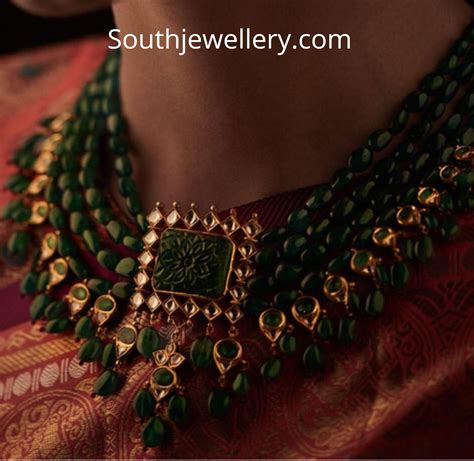 Emerald Necklace - Indian Jewellery Designs