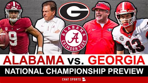 Alabama vs. Georgia College Football Playoff National Championship Preview, Analysis ...