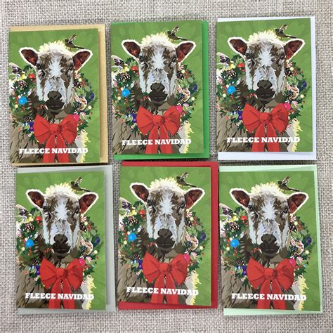 Fleece Navidad - Set of Six - The Red Barn Press