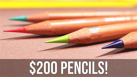 MOST EXPENSIVE COLORED PENCILS EVER... Are they WORTH IT? - YouTube