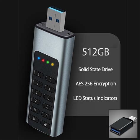 USB Encrypted Solid State Drive / Flash Drive