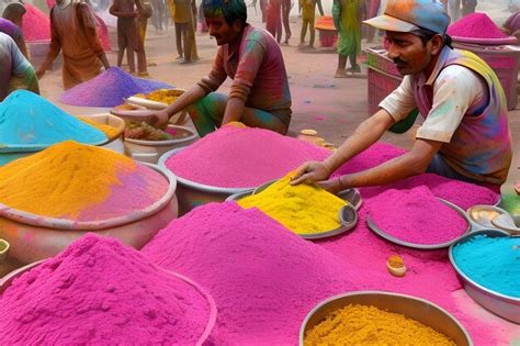 Premium AI Image | Holi celebration in Nepal or India