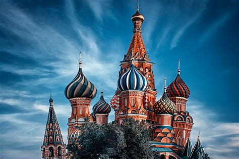 Download Dome Russia Moscow Religious Saint Basil's Cathedral HD Wallpaper