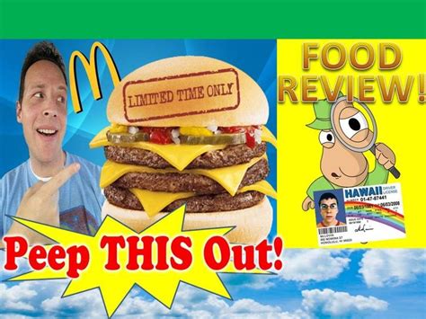 McDonald's® Triple Cheeseburger Review! Peep THIS Out! | Triple ...