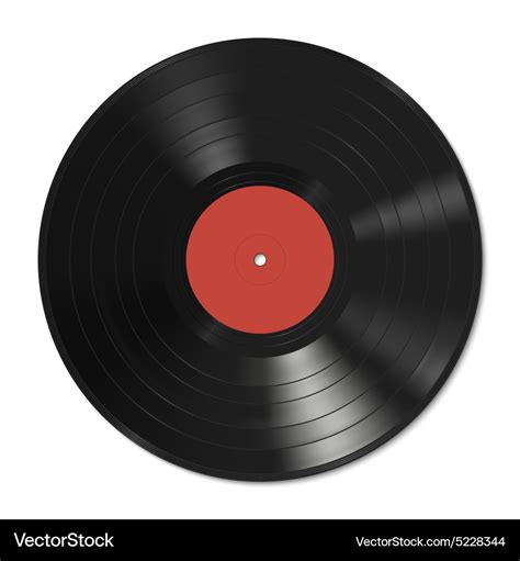 Vinyl record template Royalty Free Vector Image