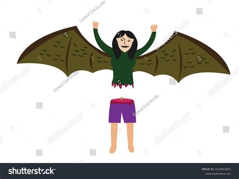 Philippine Mythical Creature Called Manananggal Separates Stock Vector (Royalty Free) 2214610621 ...