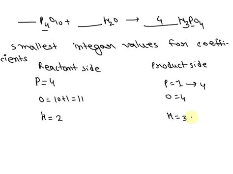 SOLVED: The reaction of tetraphosphorus decaoxide with water produces phosphoric acid according ...