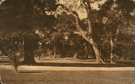 A Residence in Menlo Park California Postcard