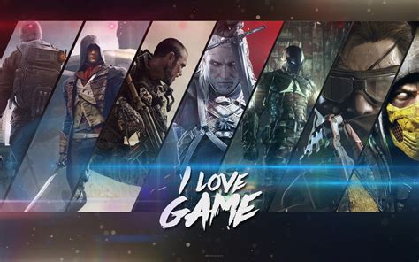 I Love Game wall poster HD wallpaper | Wallpaper Flare