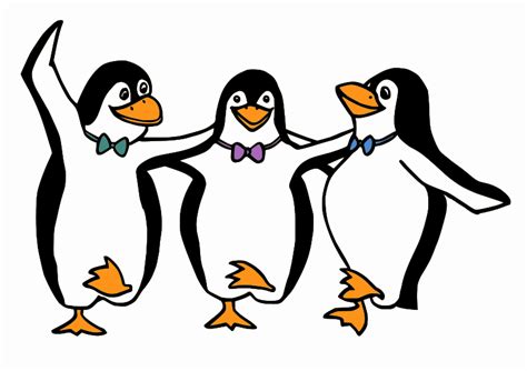 Free clip art "Dancing Penguins" by Moini