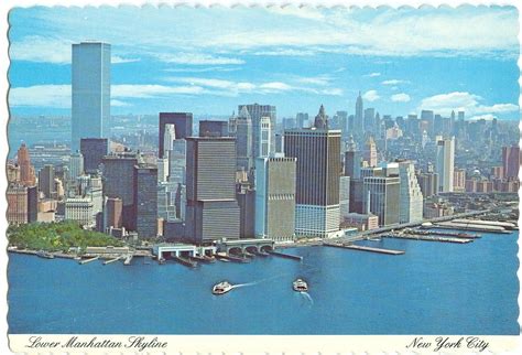 USA, Lower Manhattan Skyline, New York City, 1970s unused Postcard ...