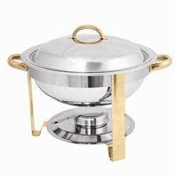 TigerChef Gold-Accented 4 Qt. Round Chafer in 2022 | Chafing dishes, Elegant food, Specialty ...