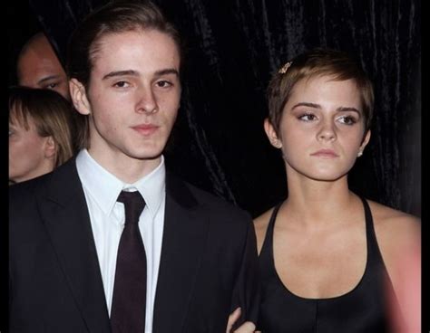 Emma Watson with her brother Alexander