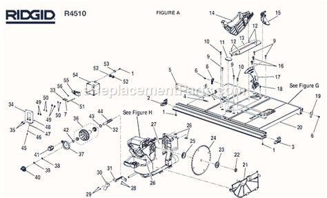 Ridgid Table Saw Parts