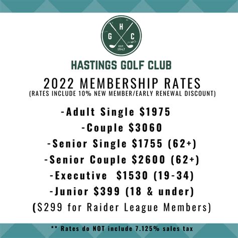 Membership - Hastings Golf Club