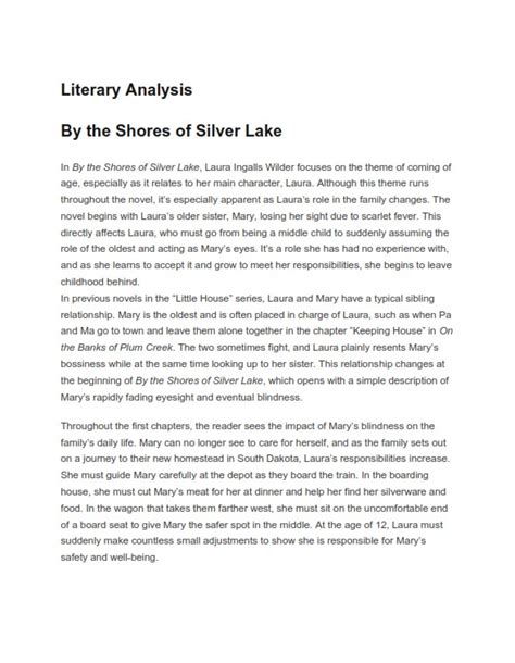 Literary Analysis Essay Outline - Template & Samples