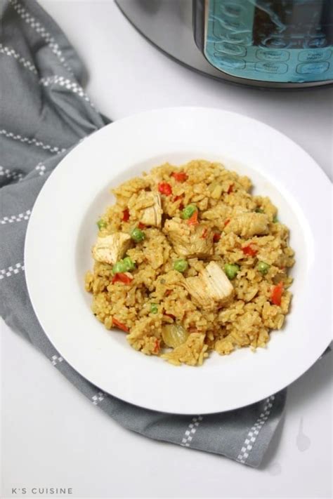 Instant Pot Chicken Paella (Pressure Cooker Paella) - K's Cuisine