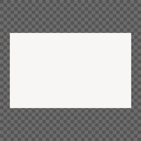 White rectangle png clipart, flat | Free PNG - rawpixel