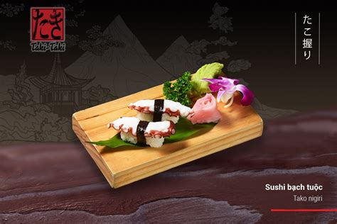 SUSHI BẠCH TUỘC – Nhà hàng Nhật Bản Taki Taki