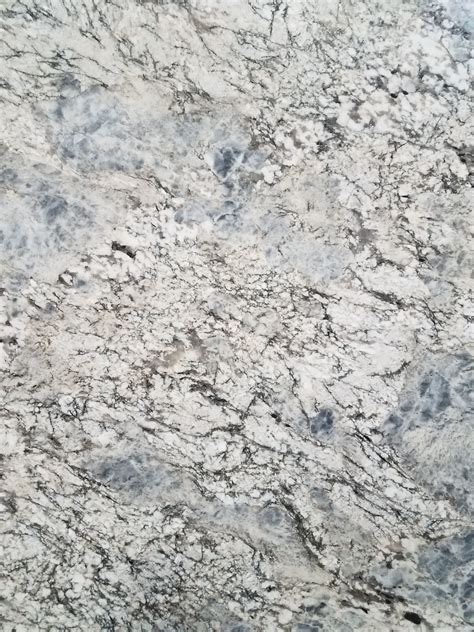 Blue Flowers LF 3CM - Raleigh, NC White Ice Granite Countertops ...