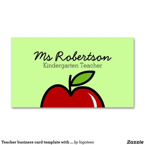 13 Teacher Business Cards Templates Free (1) | Business Card | Teacher business cards, Free ...