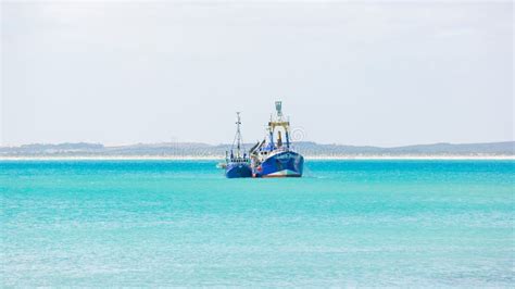 2 Fishing Boats Moored in the Torquoise Waters of Robe in the South East of South Australia ...