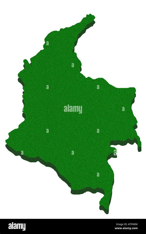 Colombia Outline Map Image Photo Free Trial Bigstock - vrogue.co