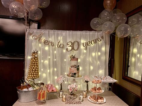 30th Birthday 30th birthday decor Party Decoration Ideas and Inspiration