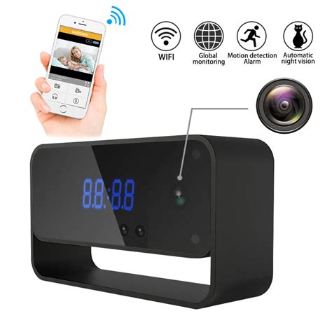 WIFI Camera Clock HD 1080P CCTV Wireless Security IP Cam for Home Indoor Cameras Starlight Auto ...