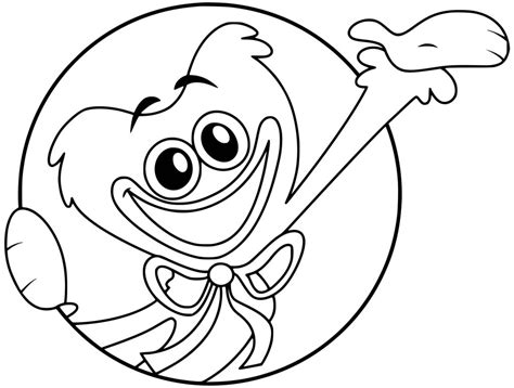 Huggy Wuggy From Poppy Playtime Coloring Page