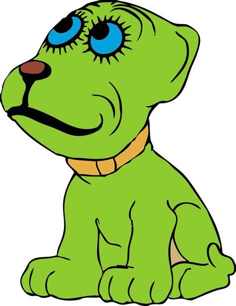 Edit free photo of Puppy,dog,cartoon,green,color - needpix.com