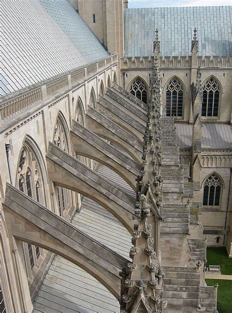 Westminister Abbey - Flying Buttresses Provides structural support, to take weight from main ...