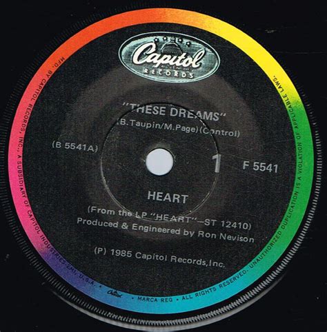 Heart - These Dreams (1985, Vinyl) | Discogs