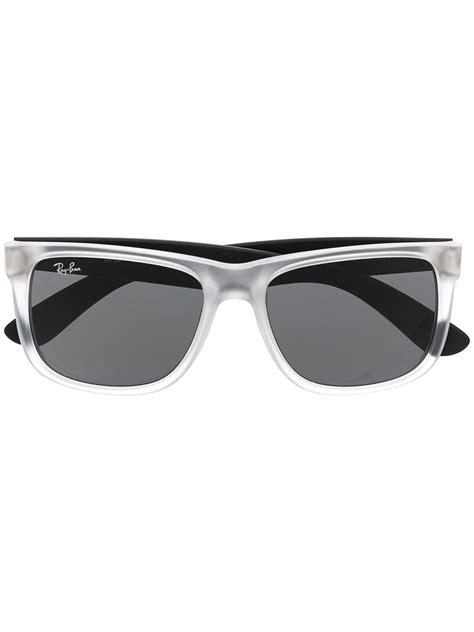 Ray-Ban Justin Classic Rectangular Frame Sunglasses - Farfetch