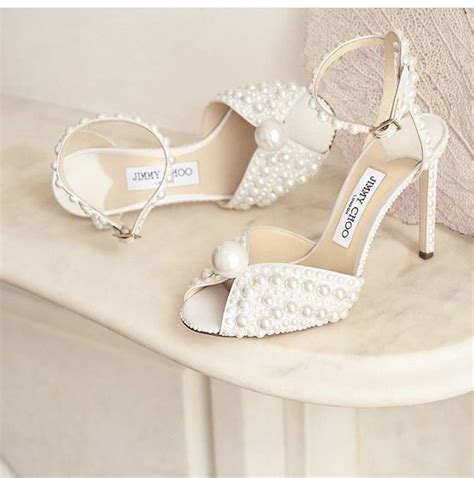 Jimmy Choo | Pearl shoes, Pearl sandals, Jimmy choo bridal