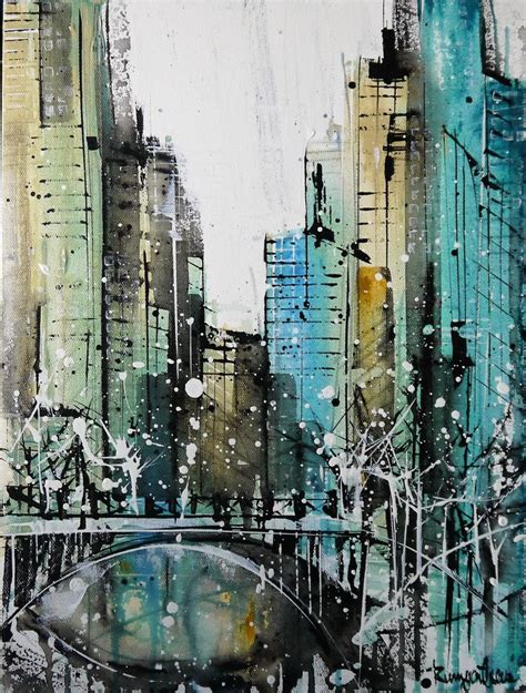 New York Skyline Abstract by Irina Rumyantseva | Artfinder